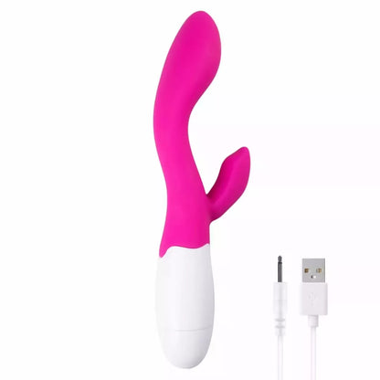 Easytoys Lily 2.0 įkraunamas dvigubo poveikio vibratorius, rožinis