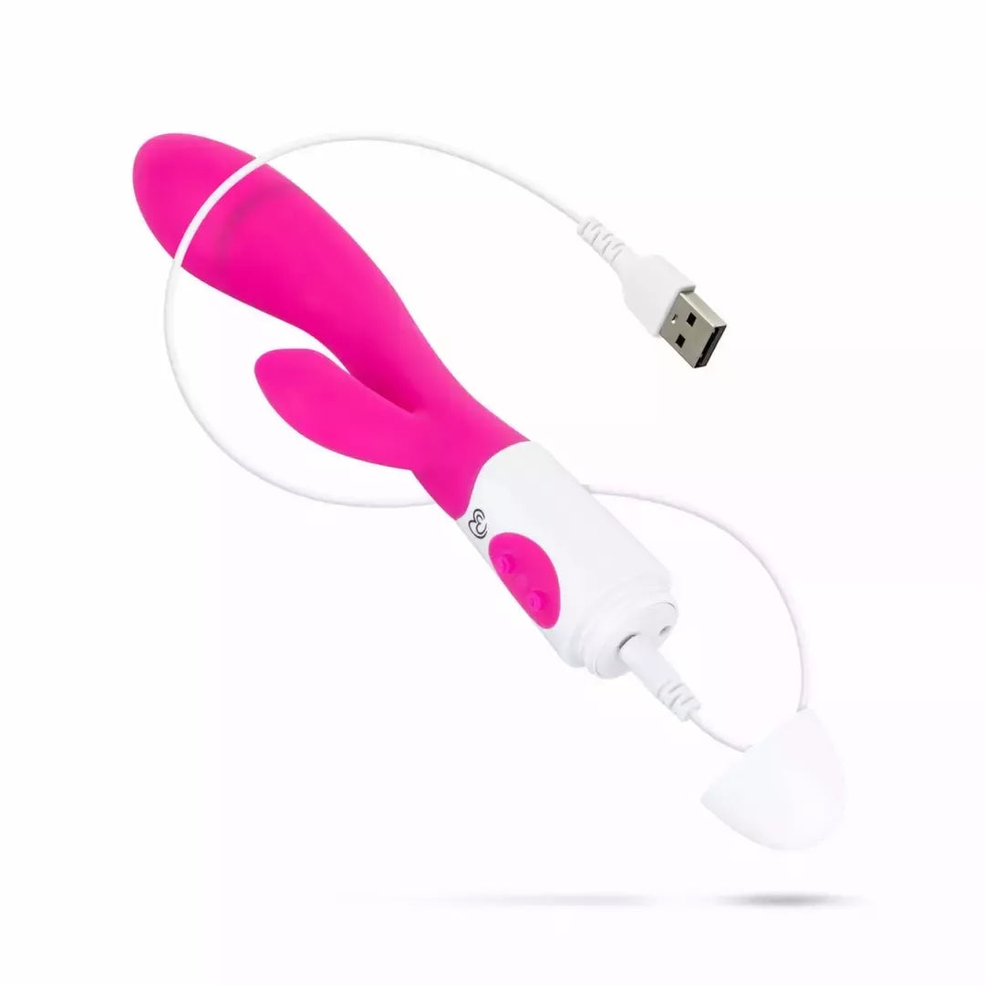 Easytoys Lily 2.0 įkraunamas dvigubo poveikio vibratorius, rožinis