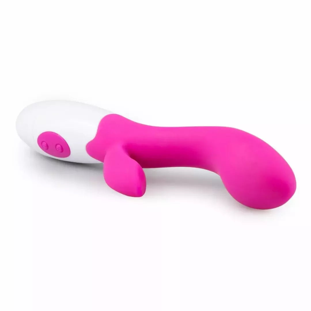 EasyToys Lily dviejų varikliukų silikoninis intymus prietaisas, rožinis