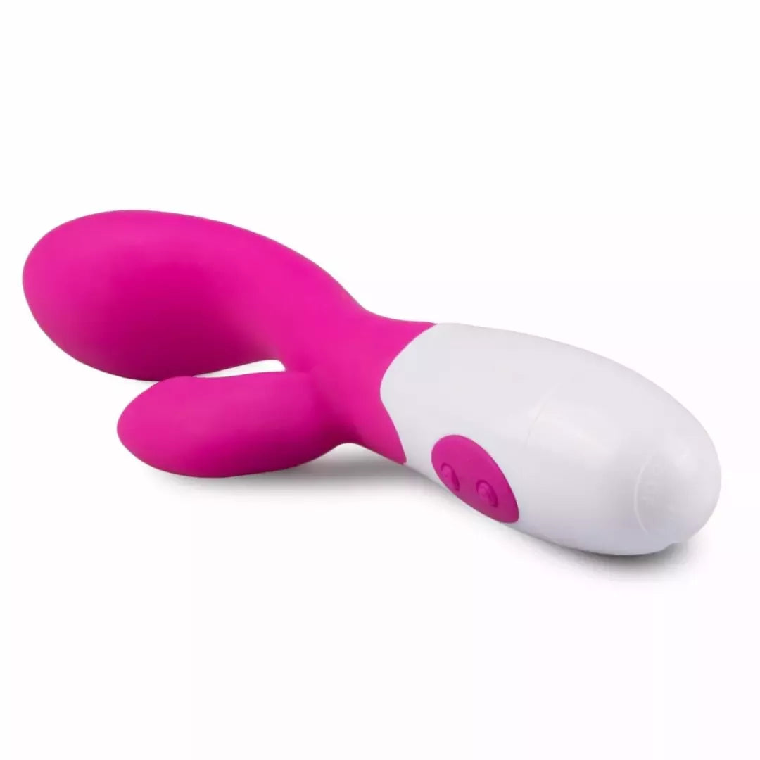 EasyToys Lily dviejų varikliukų silikoninis intymus prietaisas, rožinis