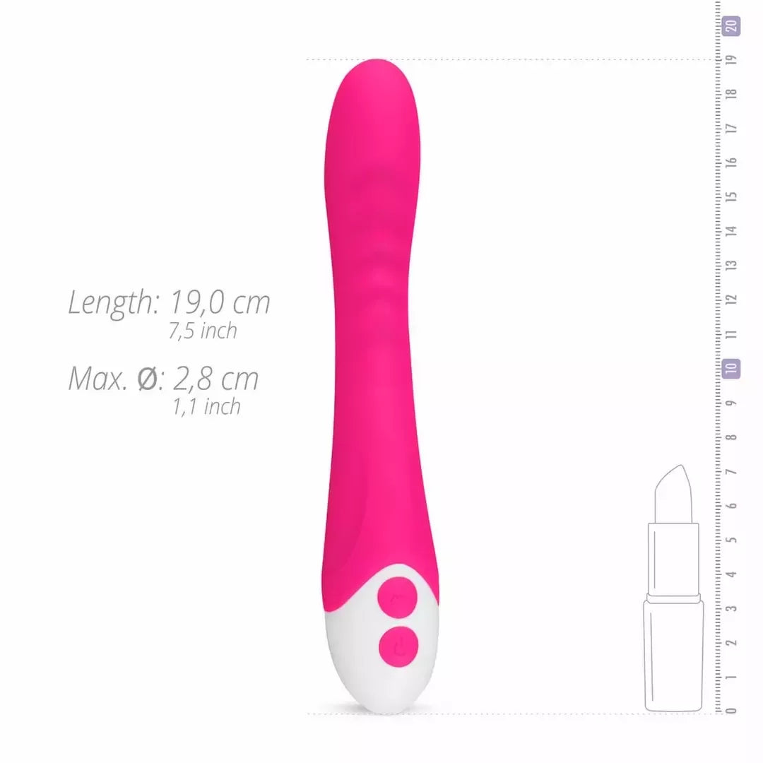 EasyToys Lunar Vibe Intimate Machine rožinis – 10 režimų, įkraunamas USB