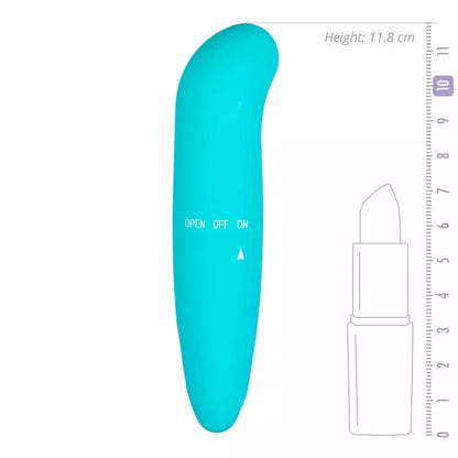 EasyToys Mini Curved turkio spalvos vandeniui atsparus intymus masažuoklis