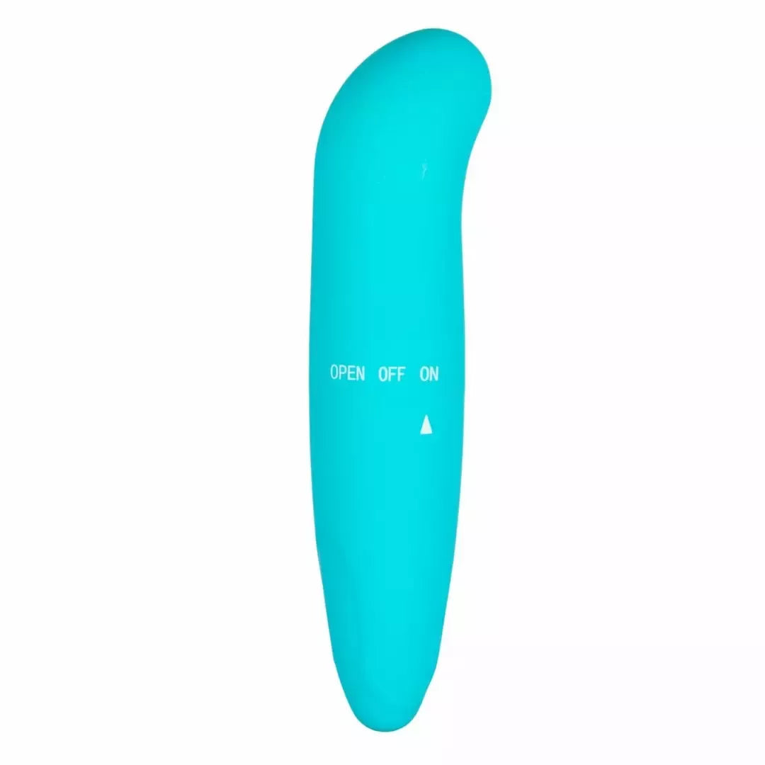 EasyToys Mini Curved turkio spalvos vandeniui atsparus intymus masažuoklis