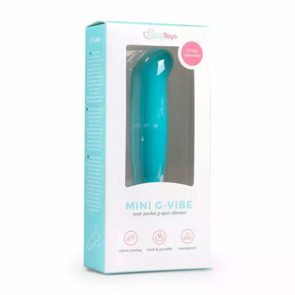 EasyToys Mini Curved turkio spalvos vandeniui atsparus intymus masažuoklis
