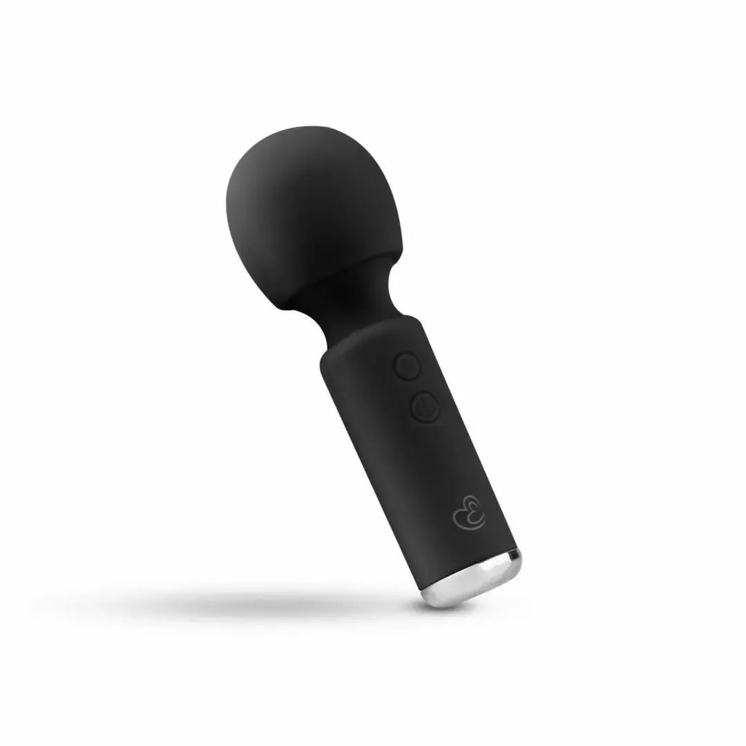 EasyToys Mini Vibe Wand Massager Black – Kompaktiškas įkraunamas modelis