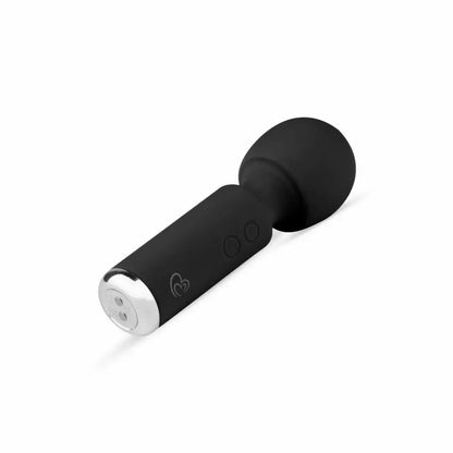 EasyToys Mini Vibe Wand Massager Black – Kompaktiškas įkraunamas modelis