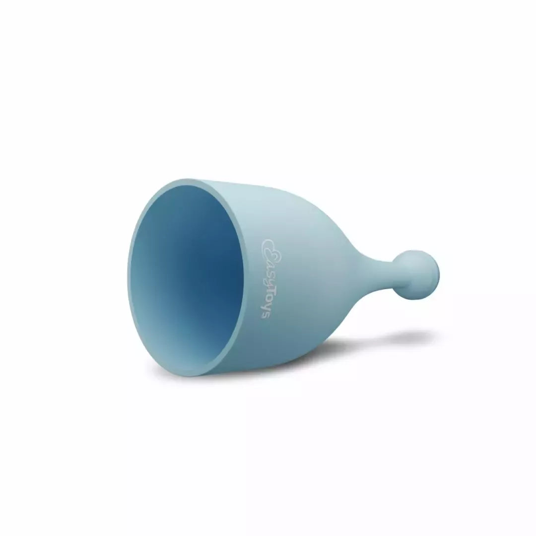 EasyToys Mini Wand Vibrator Blue – 18 režimų, USB įkraunamas, silikoninis