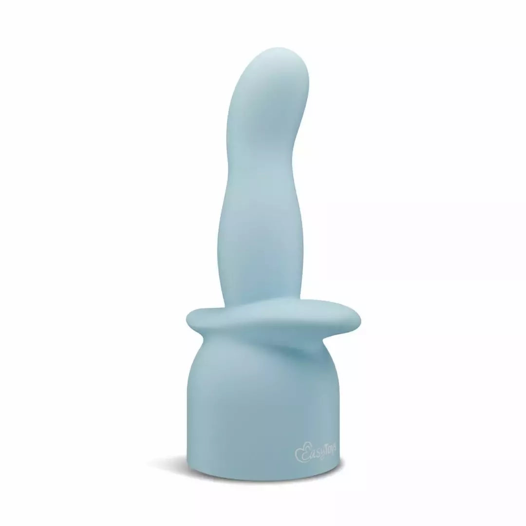 EasyToys Mini Wand Vibrator Blue – 18 režimų, USB įkraunamas, silikoninis