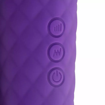 EasyToys Mini Wand Vibrator Purple – kompaktiškas įkraunamas masažuoklis
