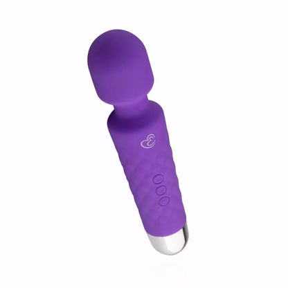EasyToys Mini Wand Vibrator Purple – kompaktiškas įkraunamas masažuoklis