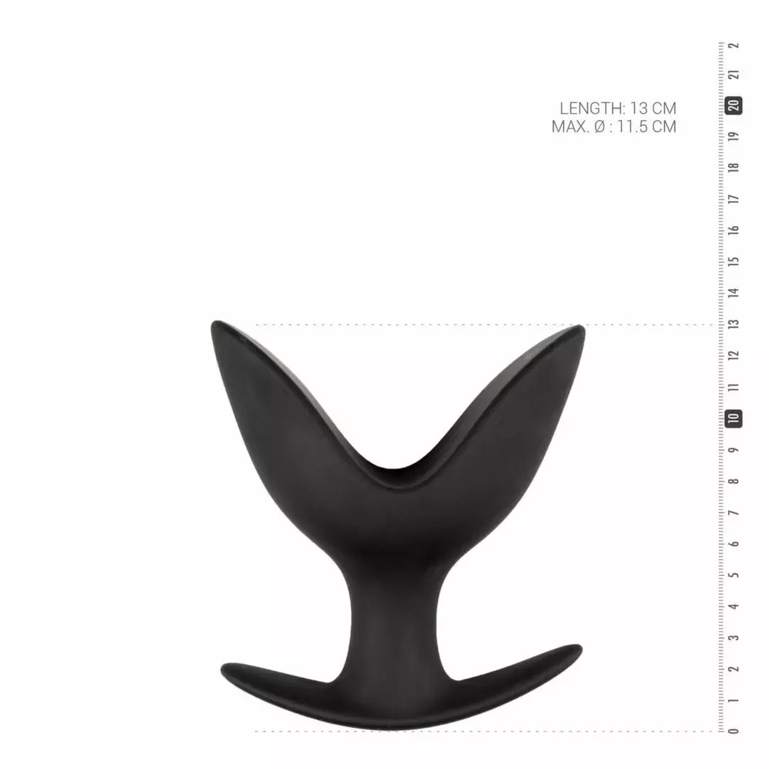 EasyToys Silicone Anchor Plug Large – lanksti intymumo sistema, juoda