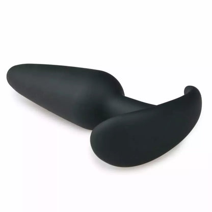 EasyToys silikoninis intymus kamštis L, juodas – ergonomiškas ir lankstus
