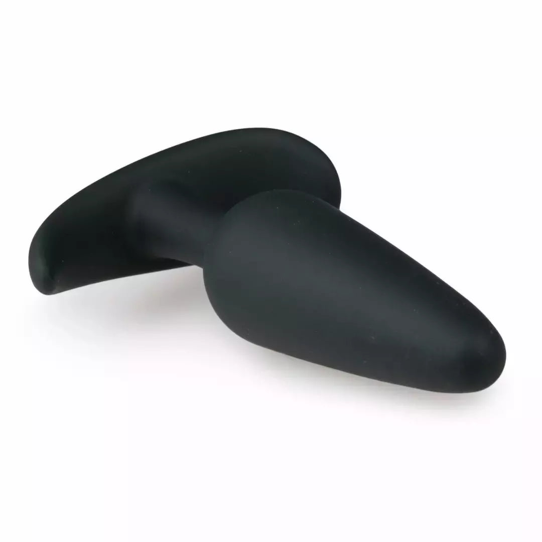 EasyToys silikoninis intymus kamštis L, juodas – ergonomiškas ir lankstus