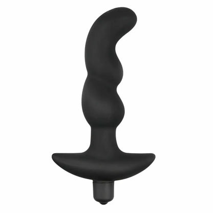 EasyToys silikoninis prostatos masažuoklis, juodas, ergonomiškas dizainas