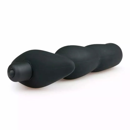 EasyToys silikoninis prostatos masažuoklis, juodas, ergonomiškas dizainas