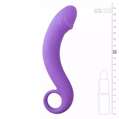 EasyToys silikoninis prostatos stimuliatorius Purple, lenktas anatominis modelis