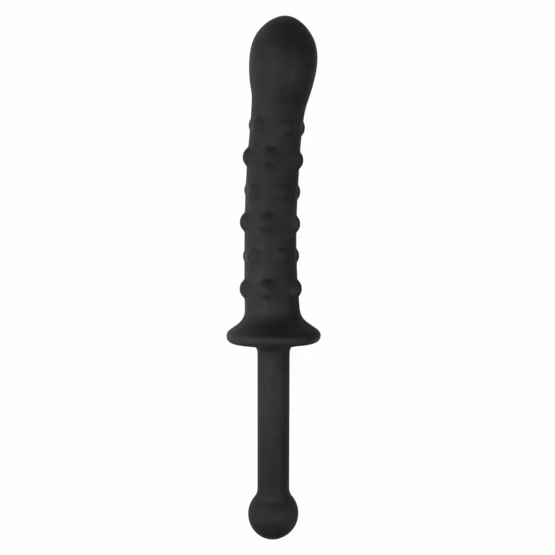 EasyToys The Handler Black dvipusis intymus įrenginys, 27 cm