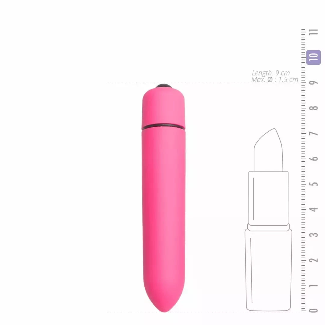 EasyToys vibruojantis kulkos formos vibratorius, 10 greičių, kompaktiškas, rožinis