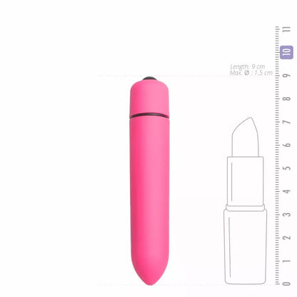 EasyToys vibruojantis kulkos formos vibratorius, 10 greičių, kompaktiškas, rožinis