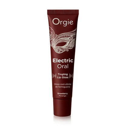 Electric Oral Tingling braškių skonio lūpų blizgis, 10 ml – augalinių ekstraktų formulė