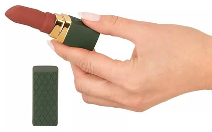 Emerald Love prabangus mini vibratorius lūpų dažų formos, rožinis, 8,5 cm