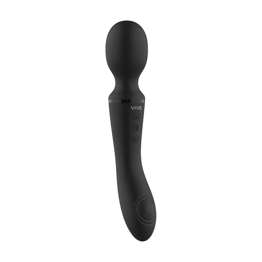 Enora Wand Massager Black – dviejų varikliukų, atsparus vandeniui, 10 režimų