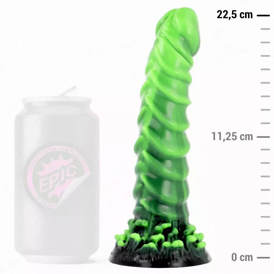 EPIC Caelion Living Root silikoninis intymus prietaisas 225 mm, žemės spalvų dizainas