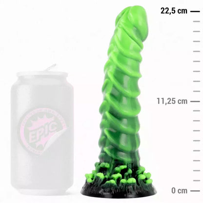 EPIC Caelion Living Root silikoninis intymus prietaisas 225 mm, žemės spalvų dizainas