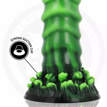 EPIC Caelion Living Root silikoninis intymus prietaisas 225 mm, žemės spalvų dizainas