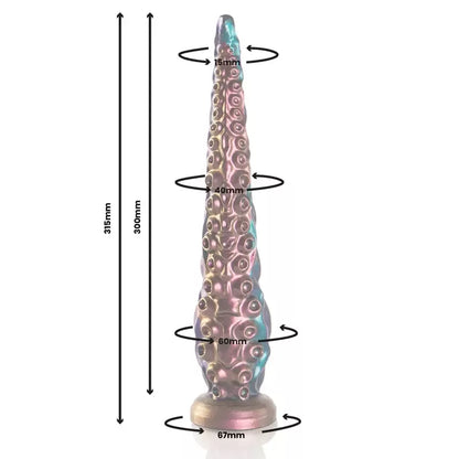 EPIC Charybdis Fine Tentacle Large silikoninis modelis - mitinė mėlyna 31,5 cm