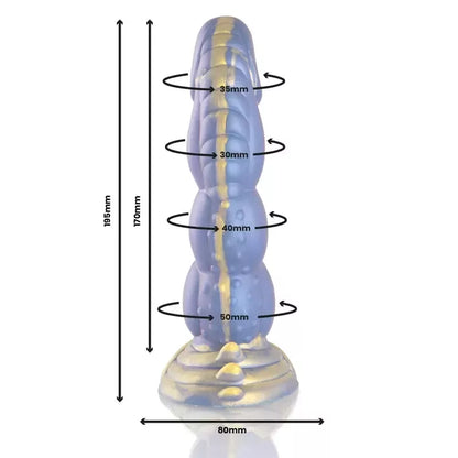 EPIC CYBERSILICOCK Poseidon Intimate Model silikoninis, mėlynas, 22 cm