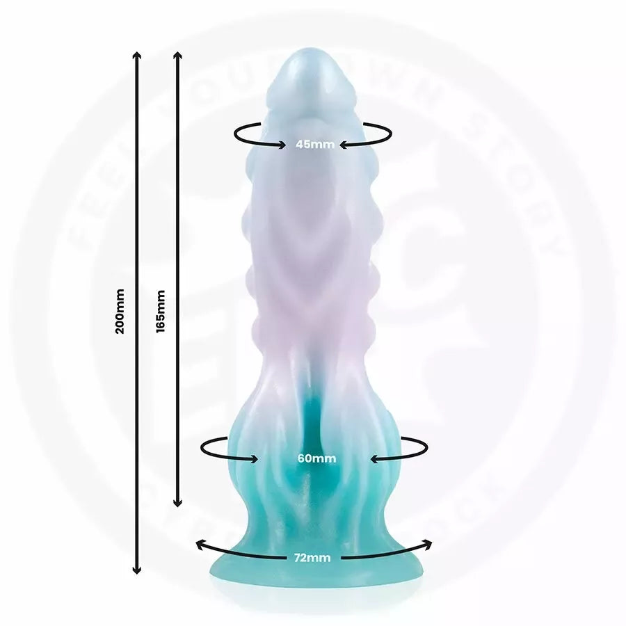 EPIC Lunara Cosmic Light anatominis silikoninis modelis 20cm mėlyna/auksinė