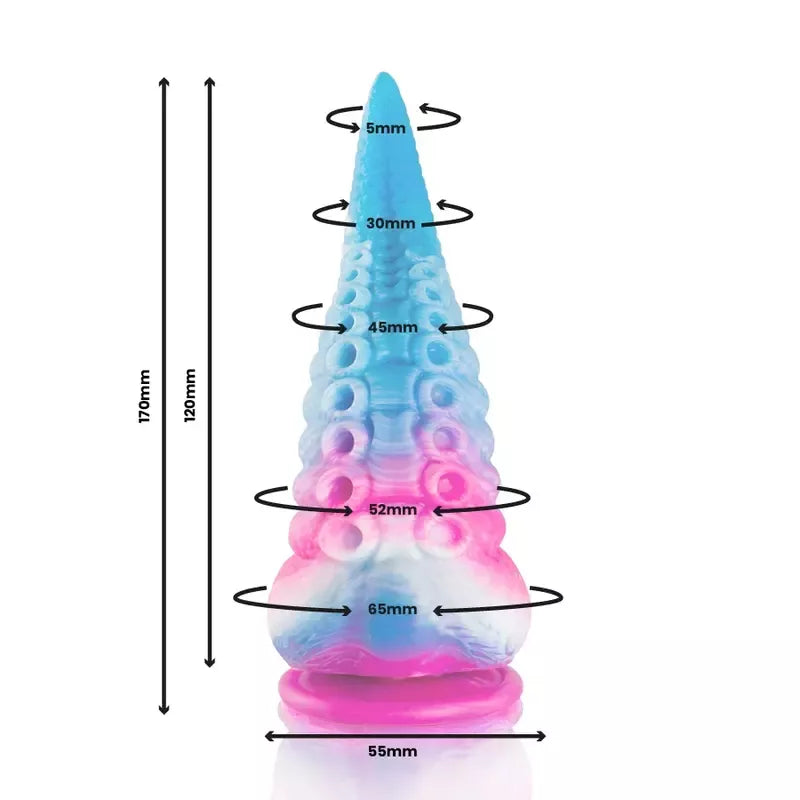 EPIC Phorcys Blue Tentacle Model Small – meninis silikoninis žaislas 17 cm