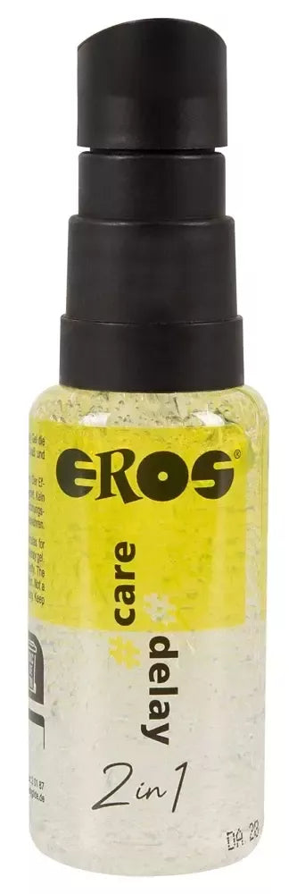 EROS 2in1 Care & Delay intymus gelis 30 ml – drėkinanti formulė