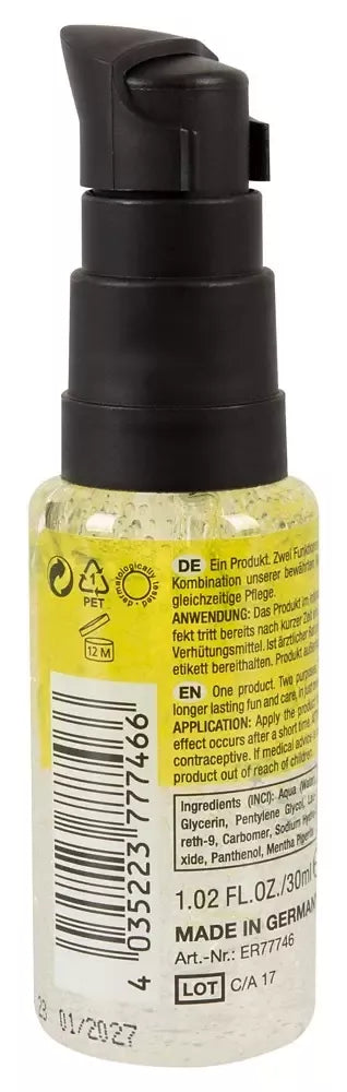 EROS 2in1 Care & Delay intymus gelis 30 ml – drėkinanti formulė