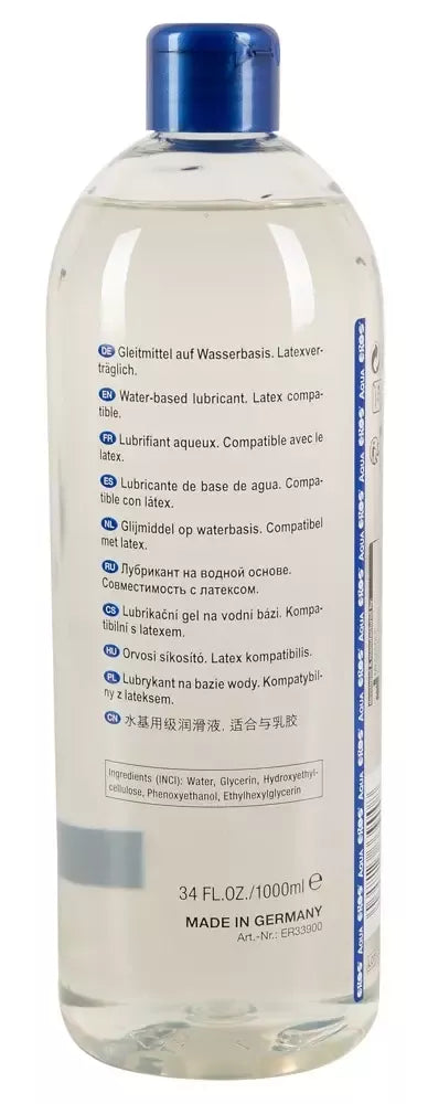 EROS Aqua vandens pagrindo intymus gelis 1L – neutrali formulė, ilgalaikis poveikis