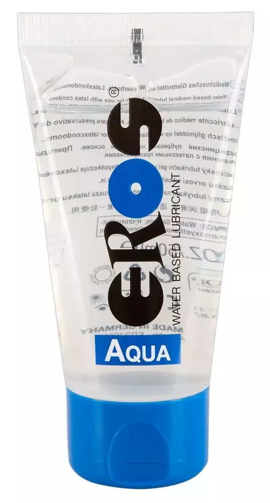 EROS Aqua vandens pagrindo lubrikantas 50 ml – bekvapė, medicininės kokybės formulė