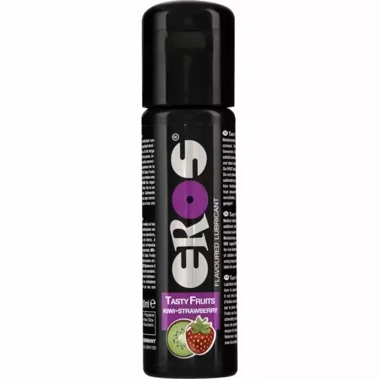 EROS Tasty Fruits lubrikantas kivio ir braškių skonio 100ml, vandens pagrindo formulė