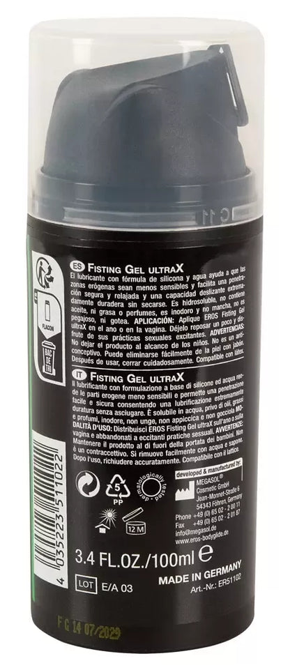 EROS UltraX Advanced Gel 100ml – ilgalaikė silikono ir vandens formulė