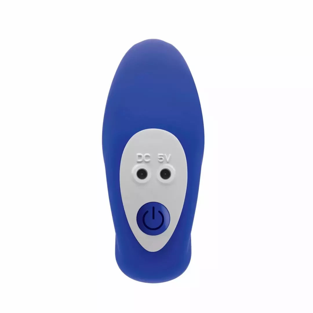 Evolved Beaded Pleasure Blue – 10 greičių silikoninis intymus žaislas su USB įkrovimu