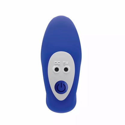 Evolved Beaded Pleasure Blue – 10 greičių silikoninis intymus žaislas su USB įkrovimu