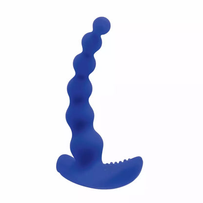Evolved Beaded Pleasure Blue – 10 greičių silikoninis intymus žaislas su USB įkrovimu