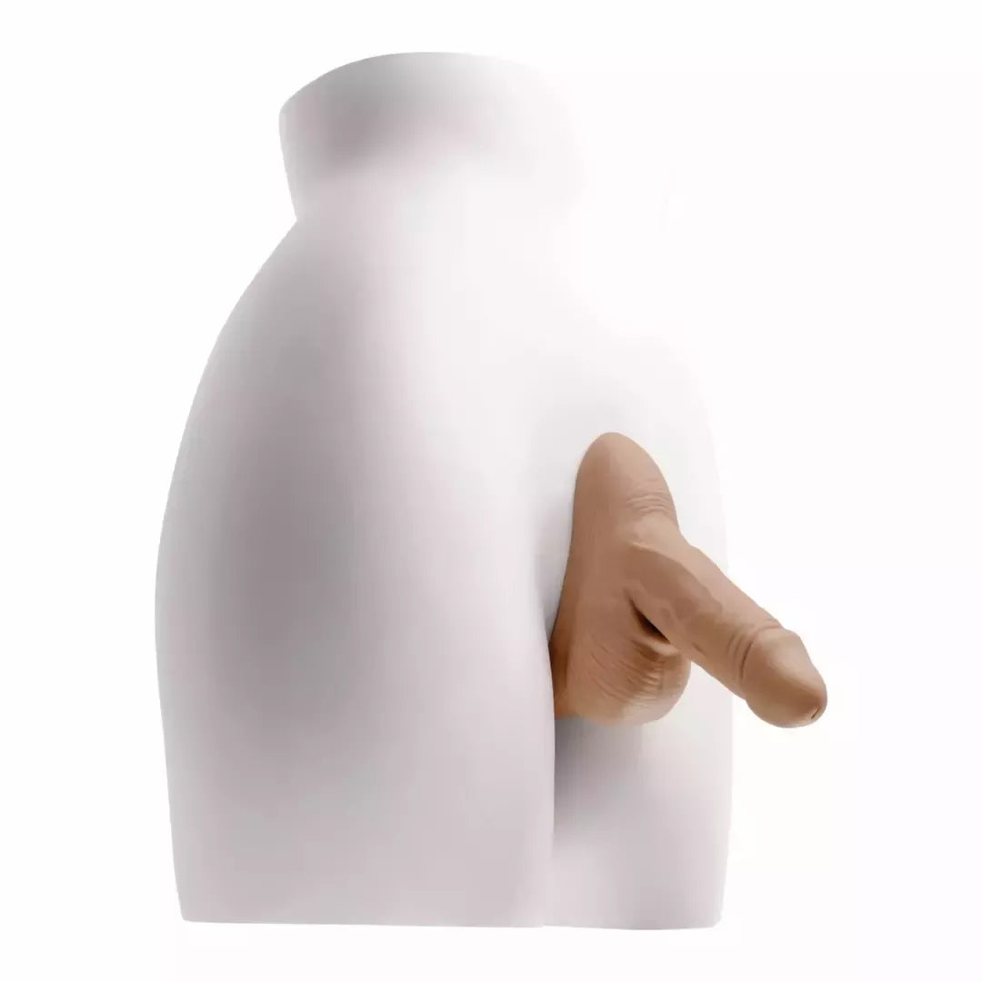 Evolved Novelties Stand To Pee smėlio spalvos anatominis modelis, be latekso, atsparus vandeniui