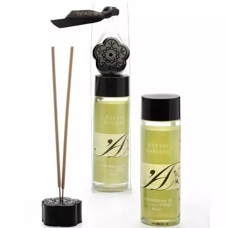 Extase Sensual Mojito šildomasis masažo aliejus su feromonais 100 ml