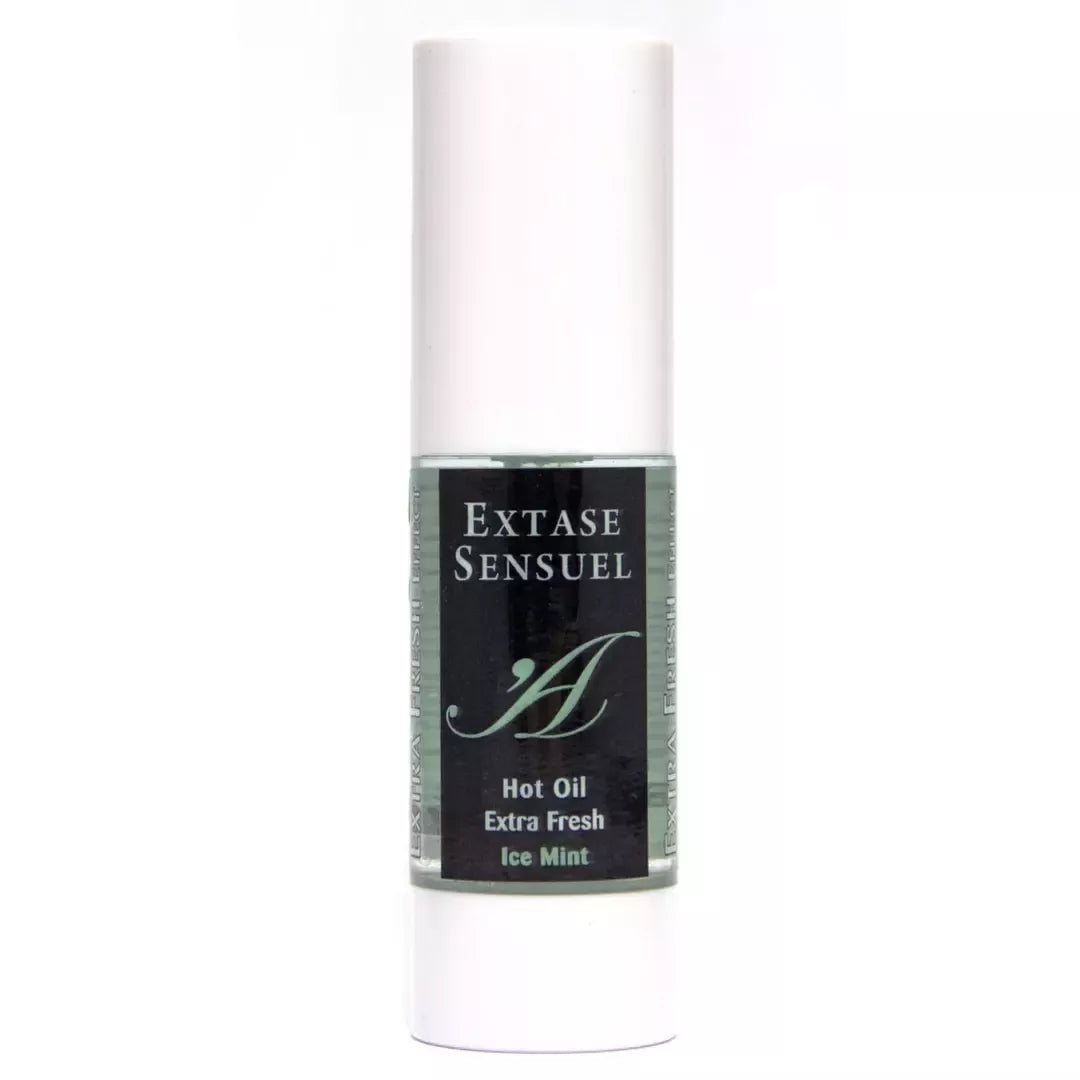 Extase Sensuel Hot Oil Ice Mint 30ml – šildomasis ir vėsinamasis poveikis