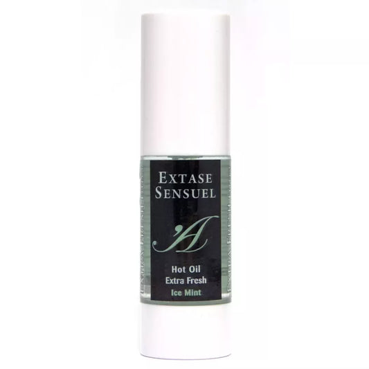 Extase Sensuel Hot Oil Ice Mint 30ml – šildomasis ir vėsinamasis poveikis