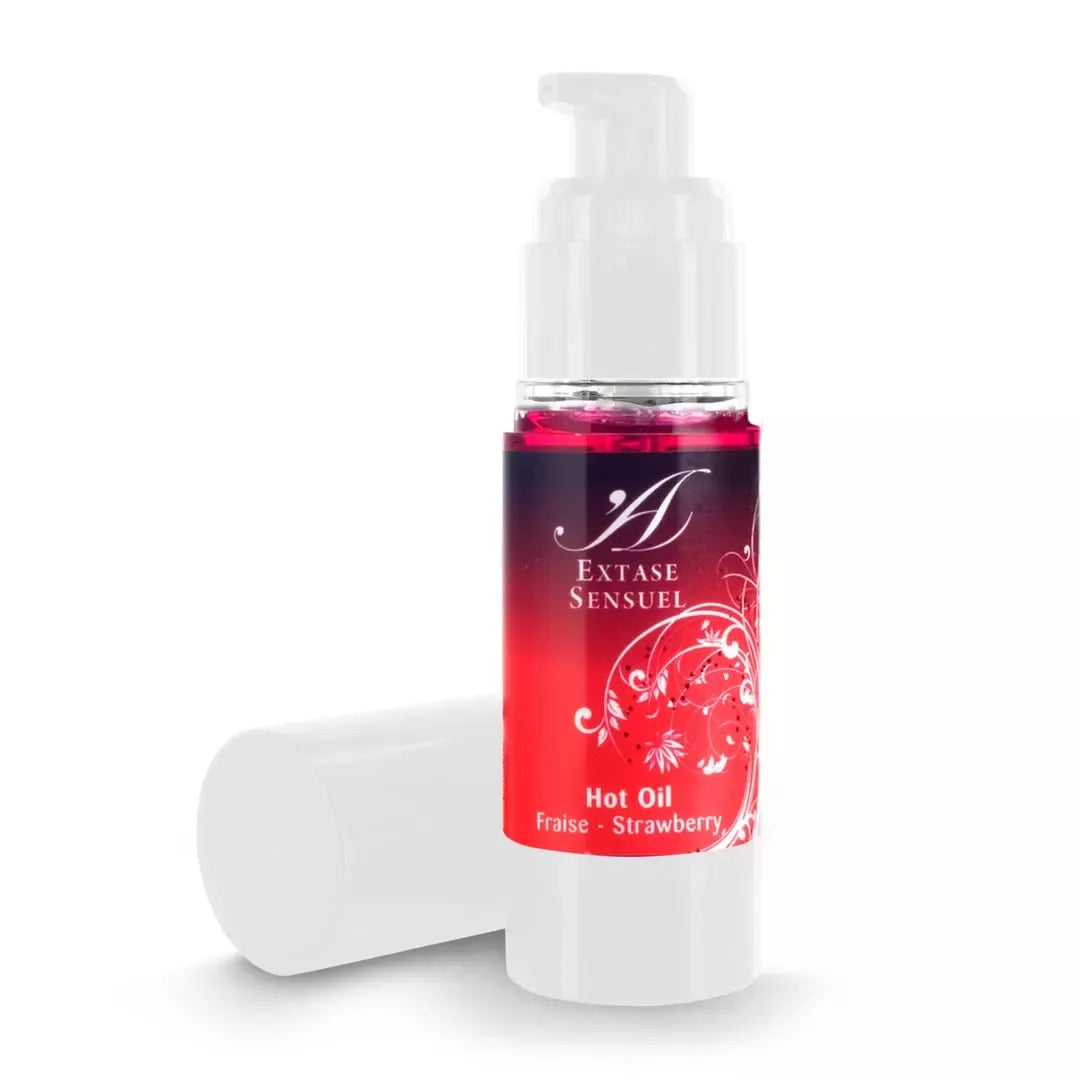 Extase Sensuel Hot Oil Strawberry 30ml – kvapnus masažinis aliejus