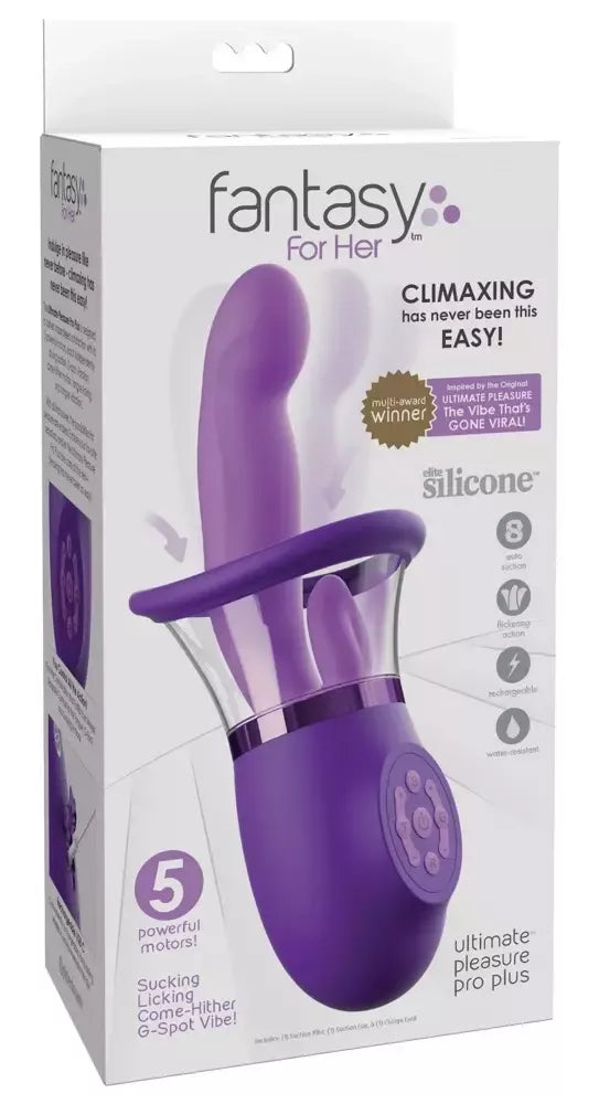 Fantasy For Her Pleasure Pro Plus intymių pojūčių sistema, violetinė, 24,1 cm