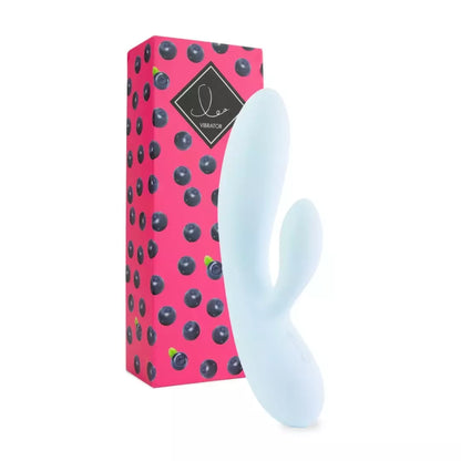 FeelzToys LEA Blueberry dviejų variklių silikoninis intymios gerovės prietaisas