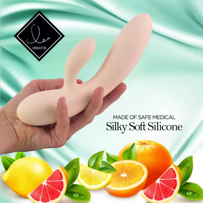FeelzToys Lea Citrus dviejų variklių silikoninis intymios gerovės prietaisas 202mm